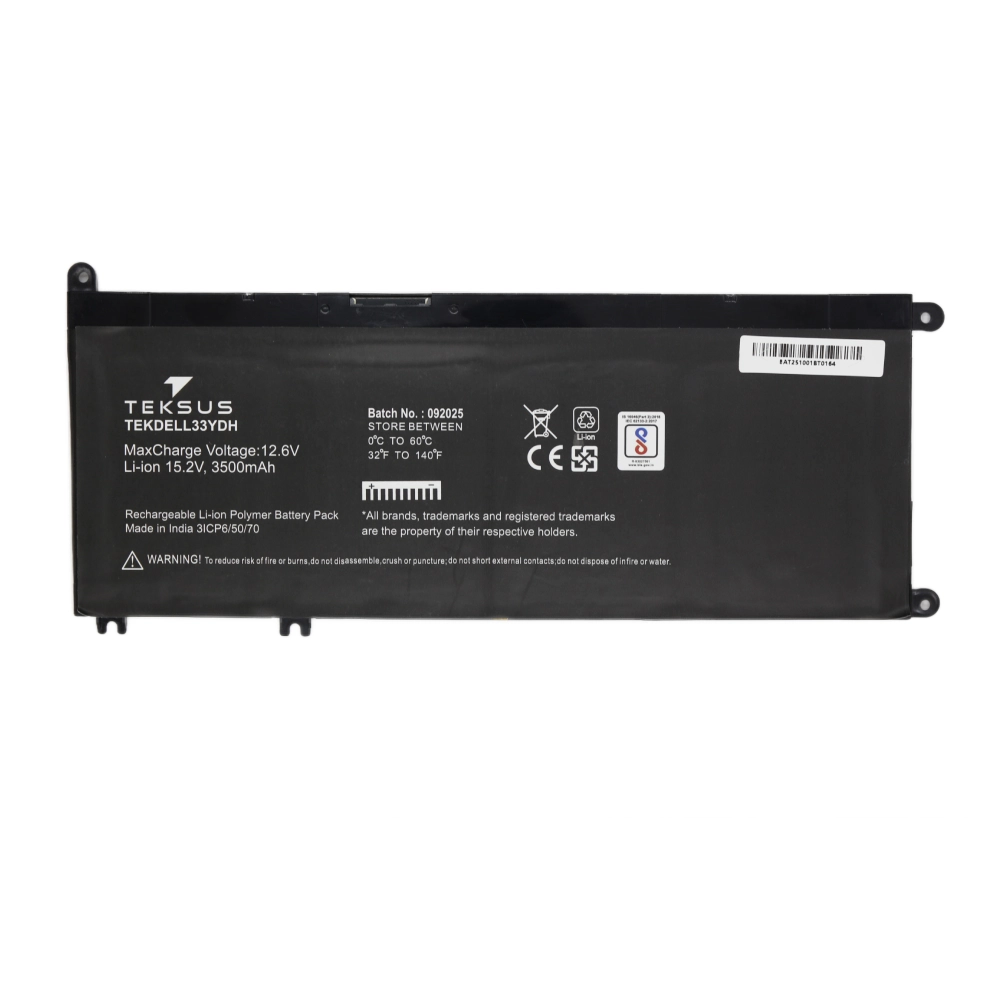 Teksus Laptop Battery Compatible For Dell Latitude 3490 | 33YDH view 2